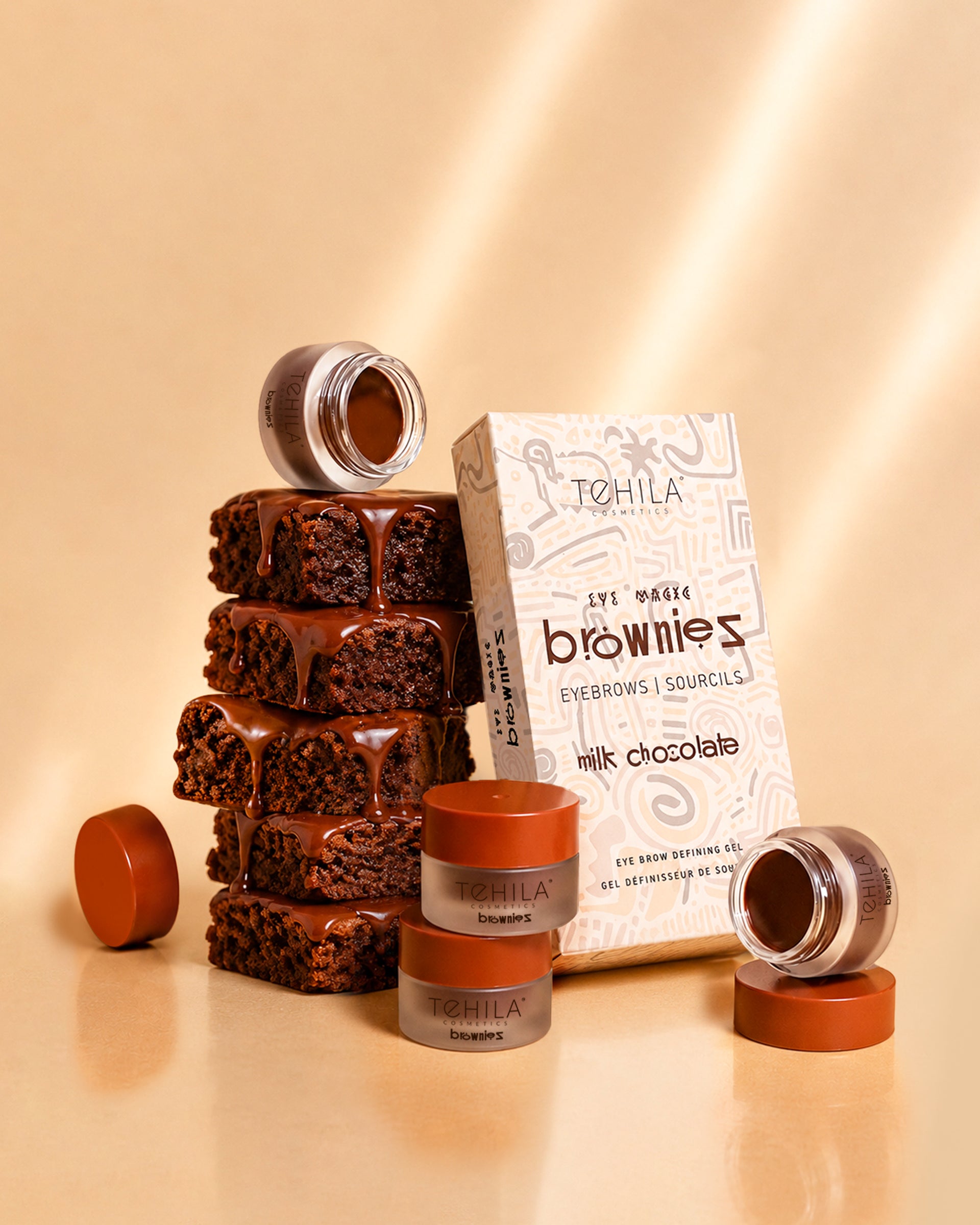 Tehila Black Magic Brownies - Eye Brow Cream Duo