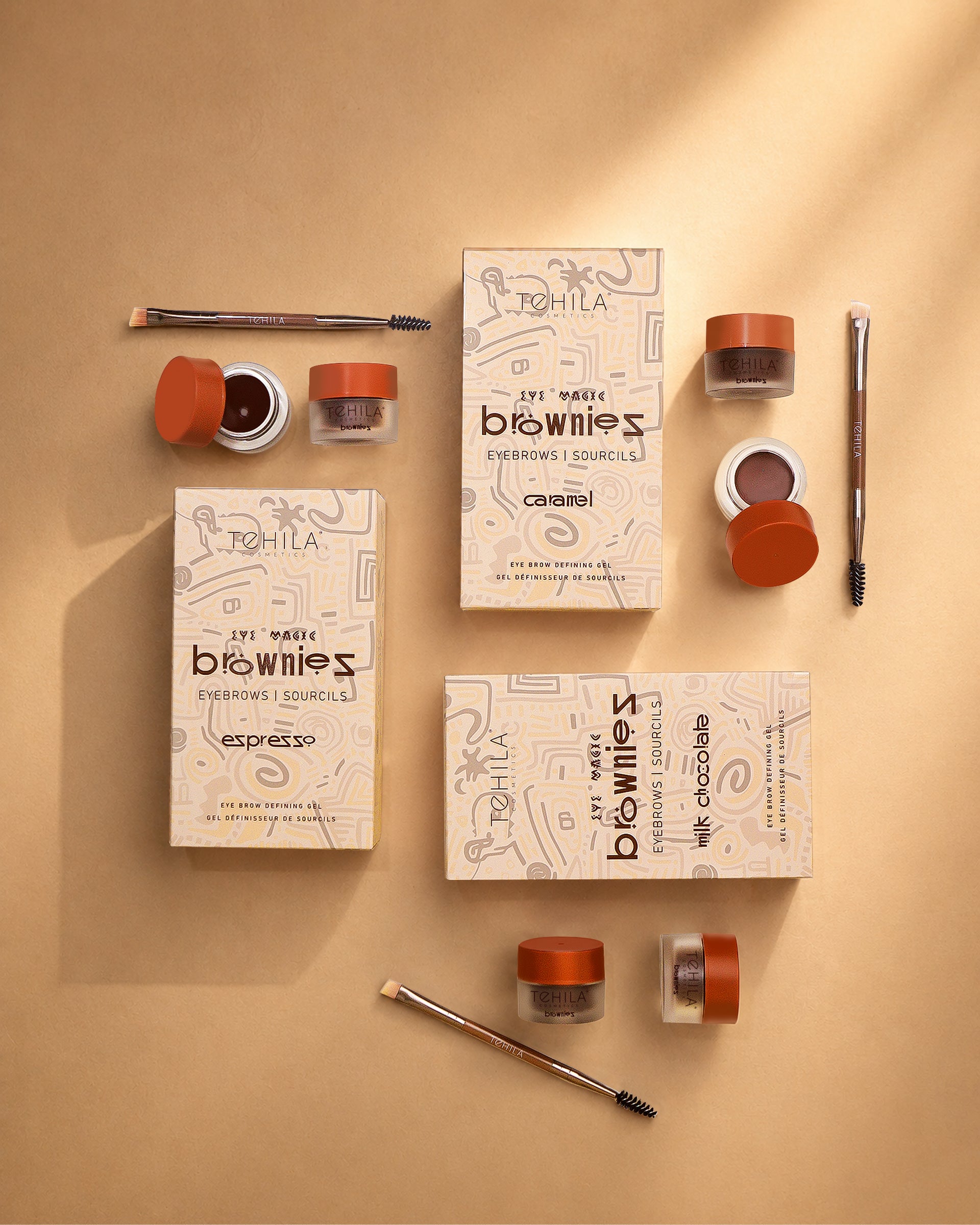 Tehila Black Magic Brownies - Eye Brow Cream Duo