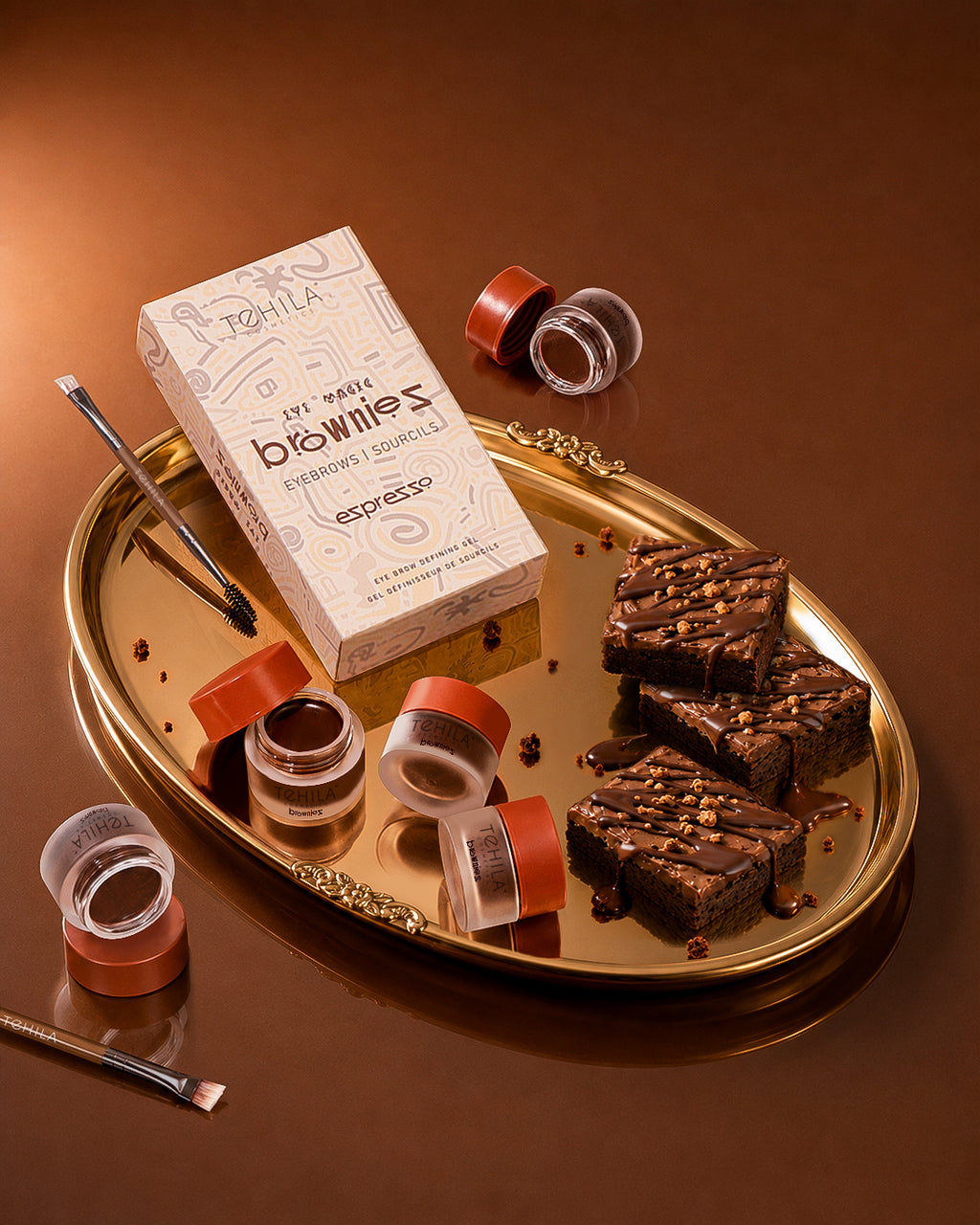 Tehila Black Magic Brownies - Eye Brow Cream Duo