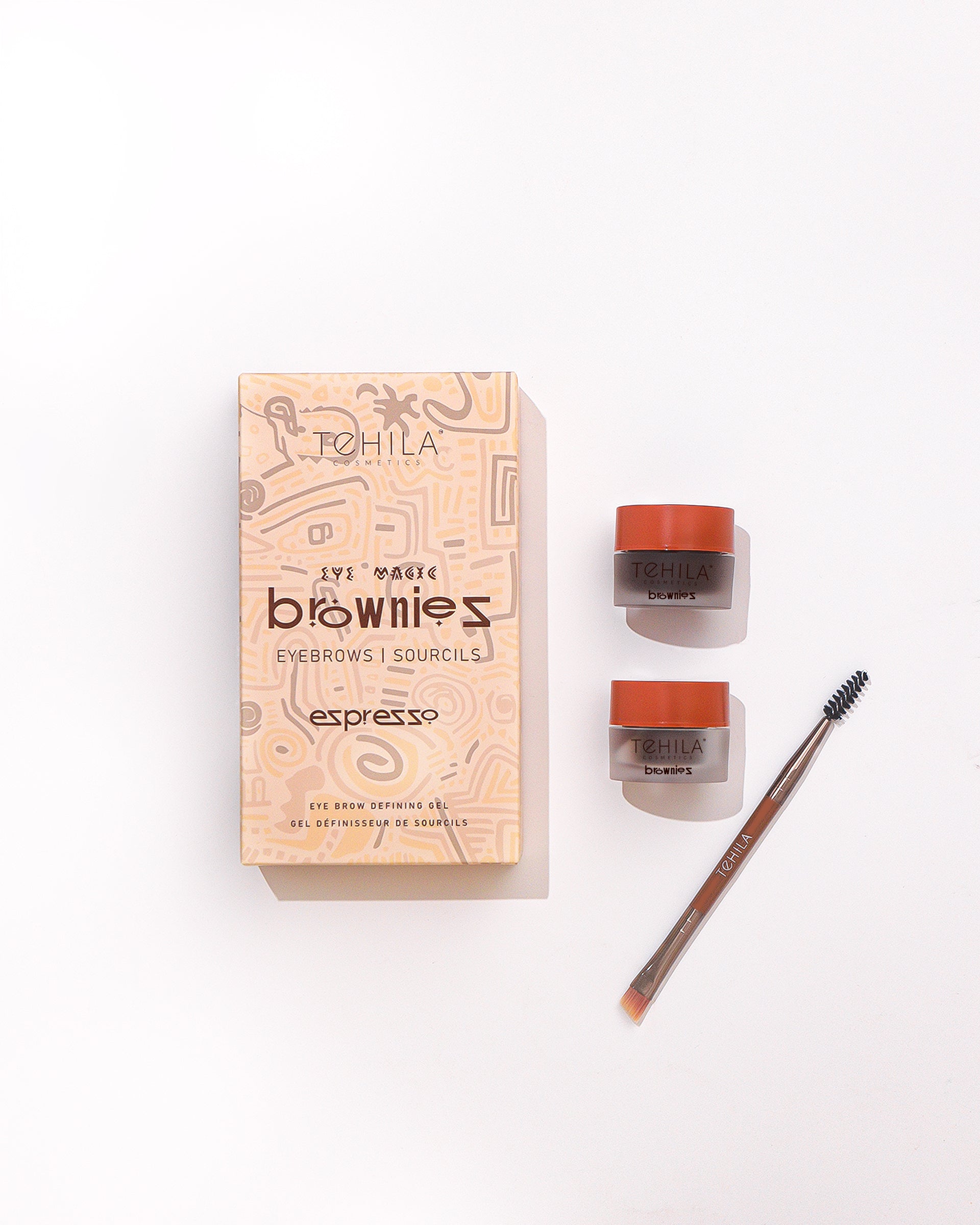 Tehila Black Magic Brownies - Eye Brow Cream Duo