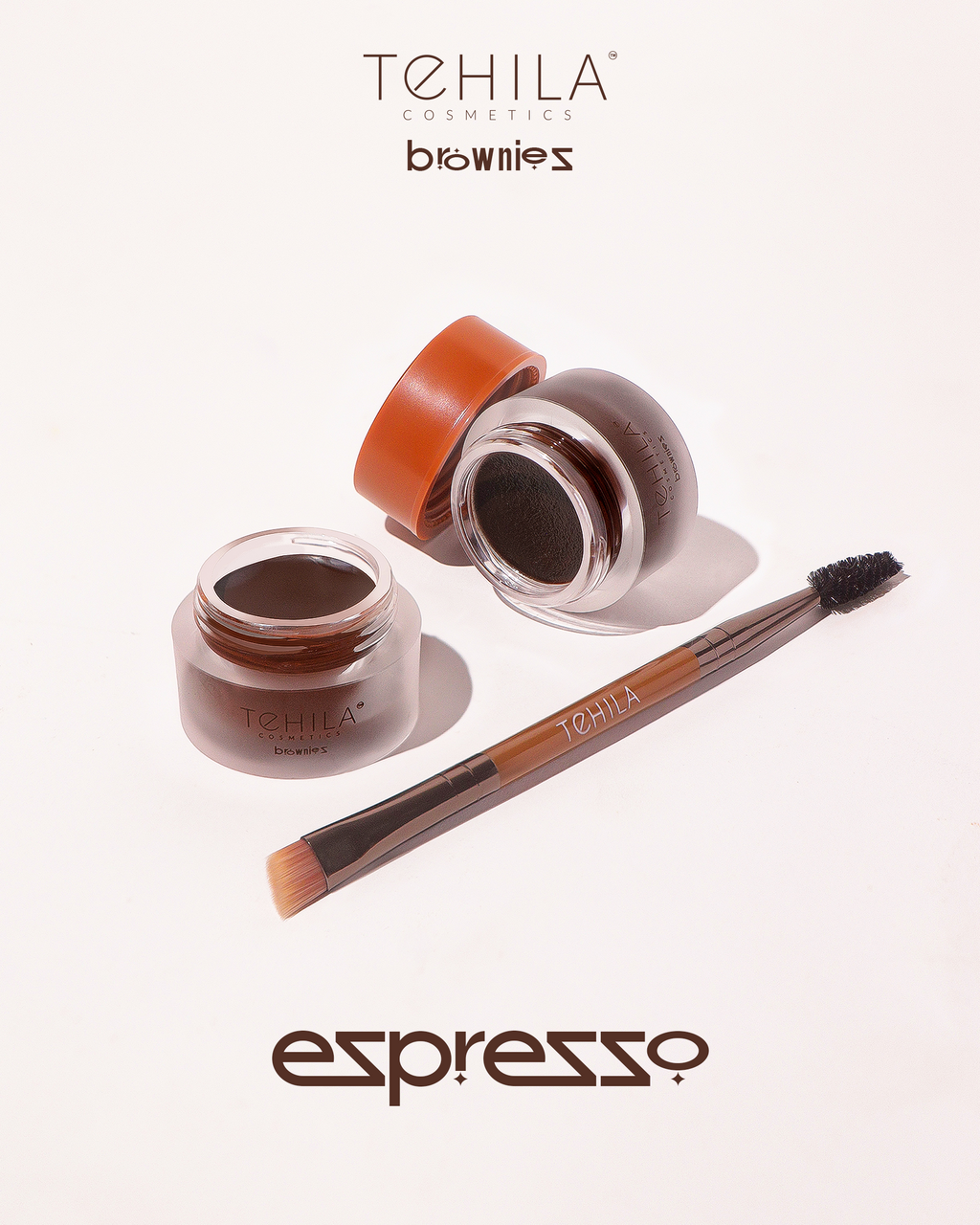 Tehila Black Magic Brownies - Eye Brow Cream Duo