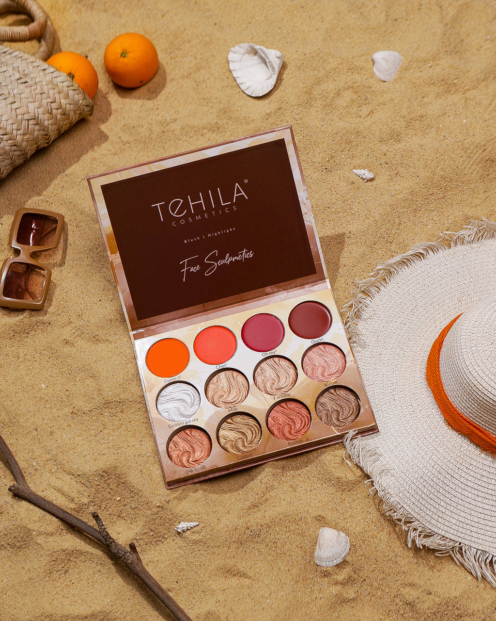 Tehila Face Sculpmetics Palette (12-in-1 Deluxe Edition)